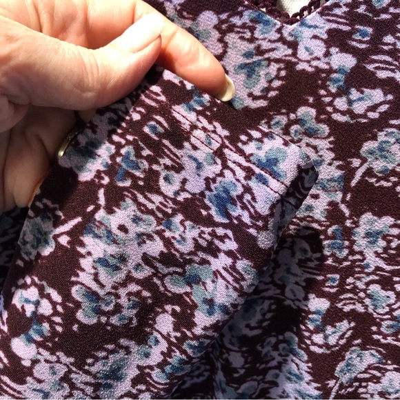 Anthropologie brand Kimchi Blue a line flare stretch dress lace back detail S - Picture 3 of 8